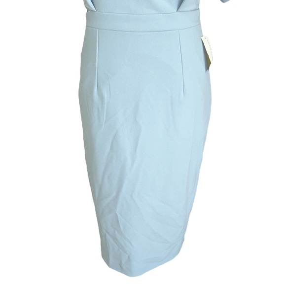 NWT Alexia Admor Jacqueline Light Blue Crepe Midi Dress in Halogen Blue - S - Picture 7 of 16